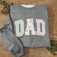 Dad Sweatshirt with Baby Clothes - Personalized Applique Keepsake Crewneck