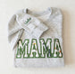 Mama Sweatshirt with Baby Clothes - Personalized Applique Keepsake Crewneck