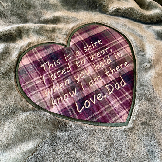 Memory Blanket with Clothing Applique