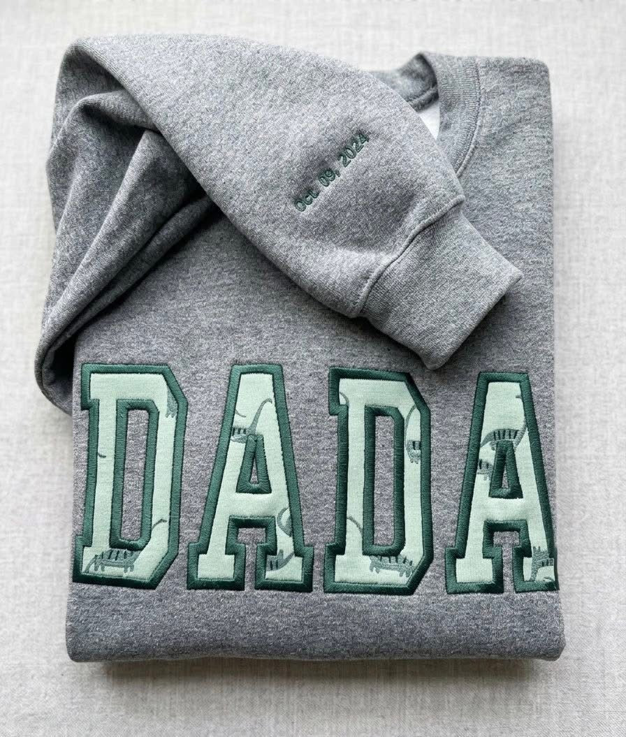 Little Sips Custom Embroidered Father's Day Keepsake Sweatshirts